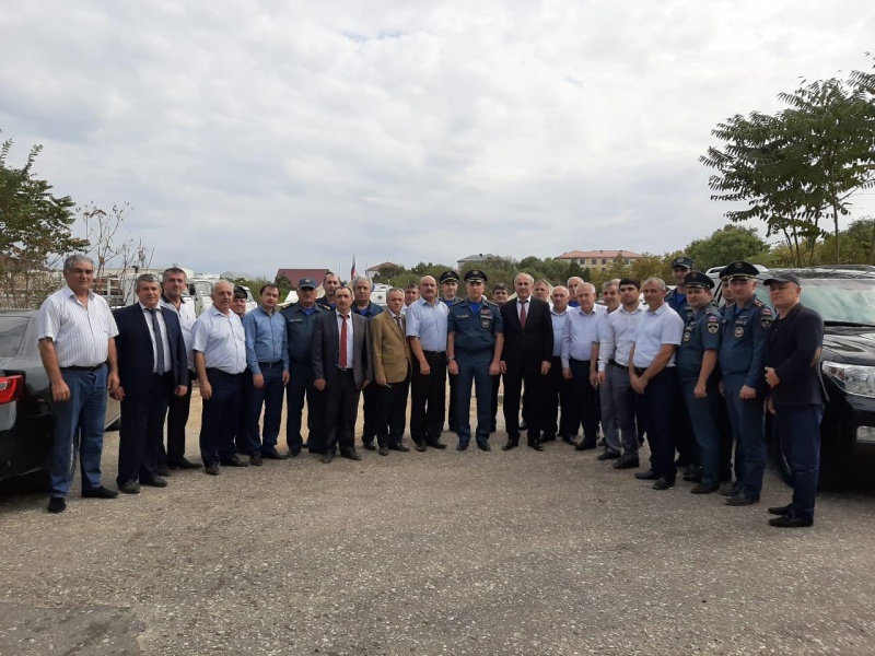 Отдел по делам ГОЧС администрации Карабудахкентского района принял участие в командно-штабных учениях.