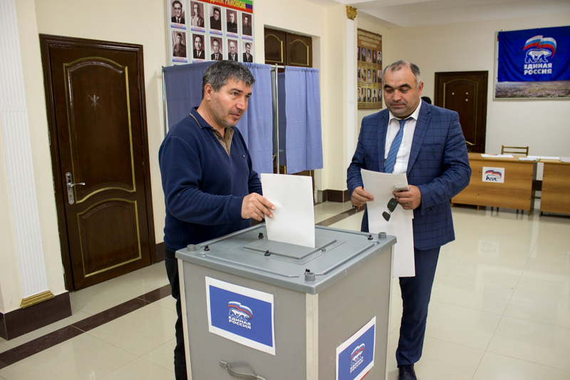 Шесть тысяч избирателей Карабудахкентского района проголосовали на праймериз «Единой России»