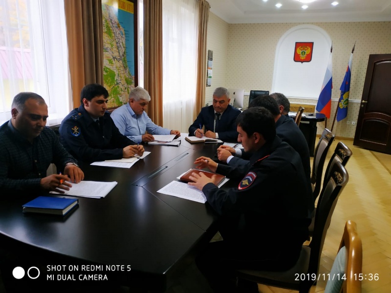 Руководители правоохранительных органов Карабудахкентского района провели рабочее совещание