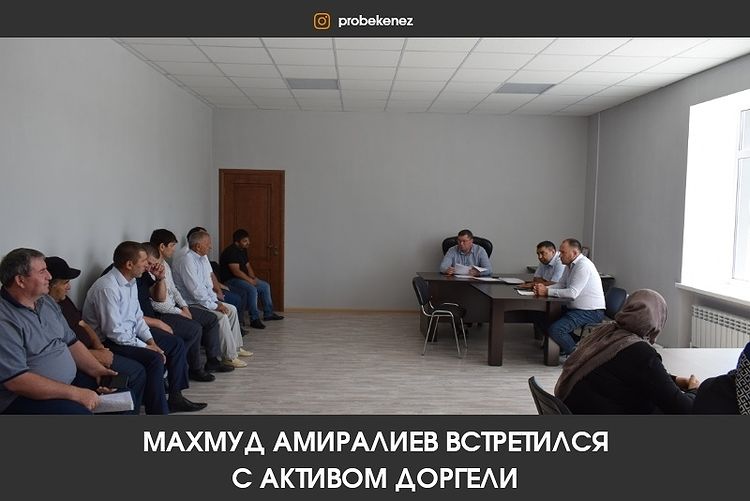 Махмуд Амиралиев встретился с активом Доргели
